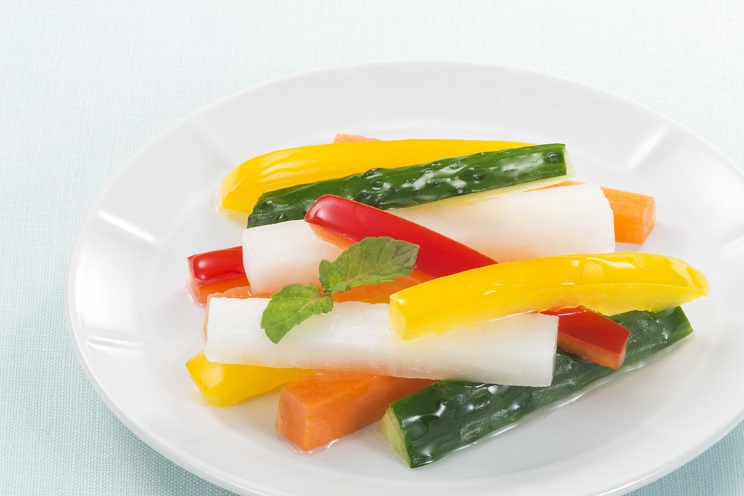 写真：色いろ野菜のはちみつレモンピクルス