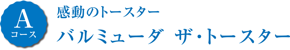 [Aコース]感動のトースター　バルミューダ ザ・トースター